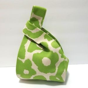 Women's Handbag Flower Weave Knitted Bag